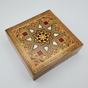 Authentic wooden Mosaic box